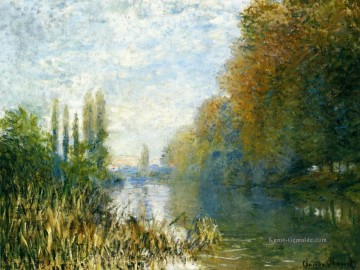  Seine Kunst - die Ufer der Seine im Herbst Claude Monet